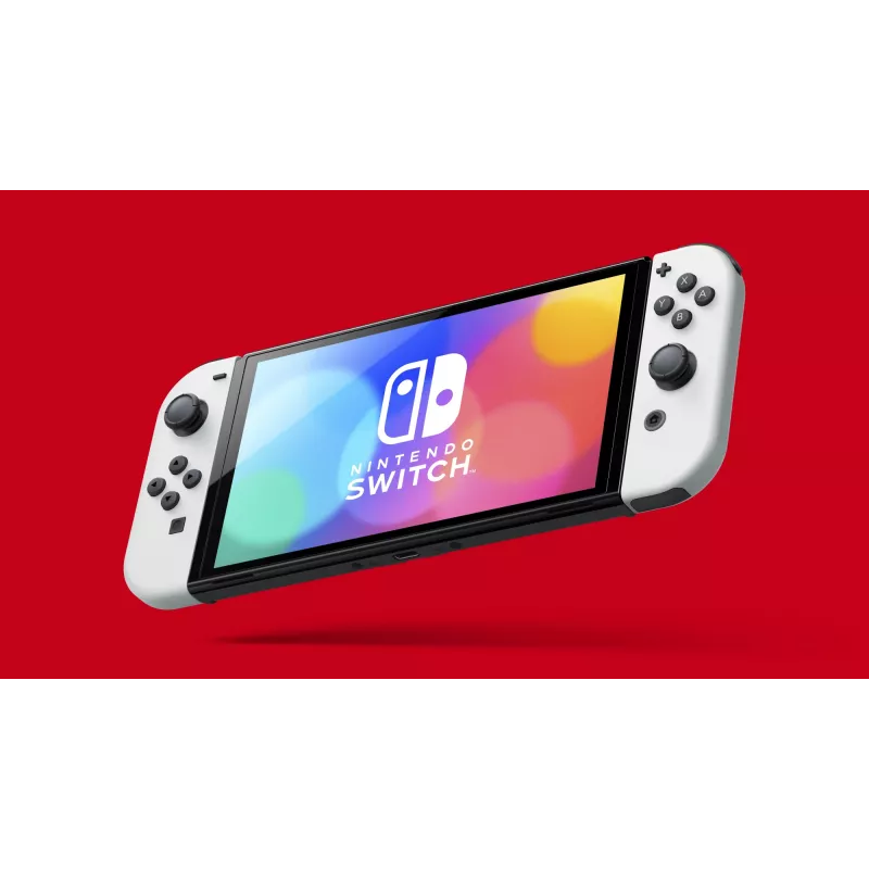 Nintendo Switch OLED, Nintendo Switch, NVIDIA Custom Tegra, White, Analogue / Digital, Home button, Power button, Buttons