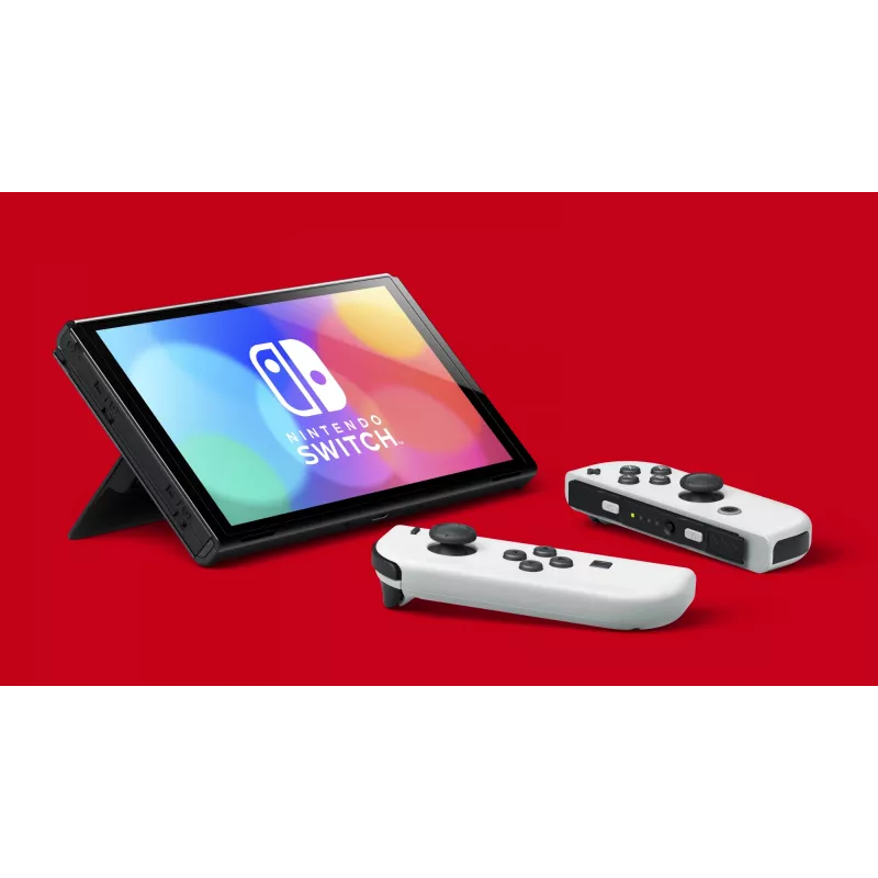Nintendo Switch OLED, Nintendo Switch, NVIDIA Custom Tegra, White, Analogue / Digital, Home button, Power button, Buttons