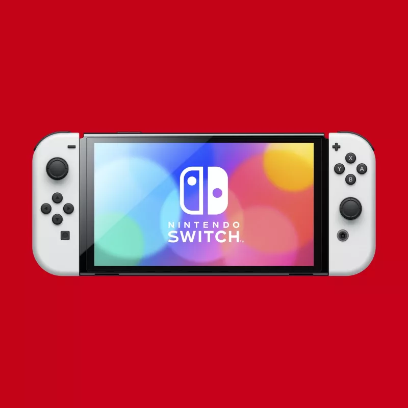 Nintendo Switch OLED, Nintendo Switch, NVIDIA Custom Tegra, White, Analogue / Digital, Home button, Power button, Buttons