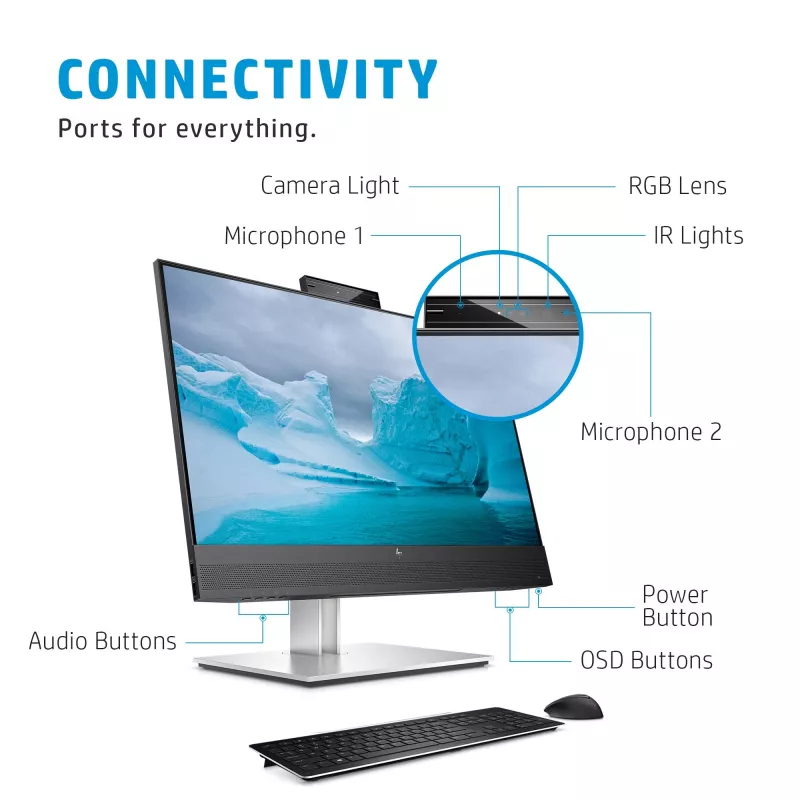 Monitor HP E24mv G4 23.8 inch Full HD 1920 x 1080