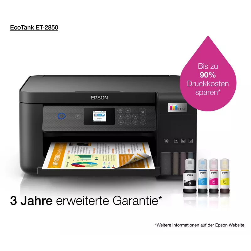 Epson EcoTank ET-2850 A4 Multifunction Wi-Fi Ink Tank Printer