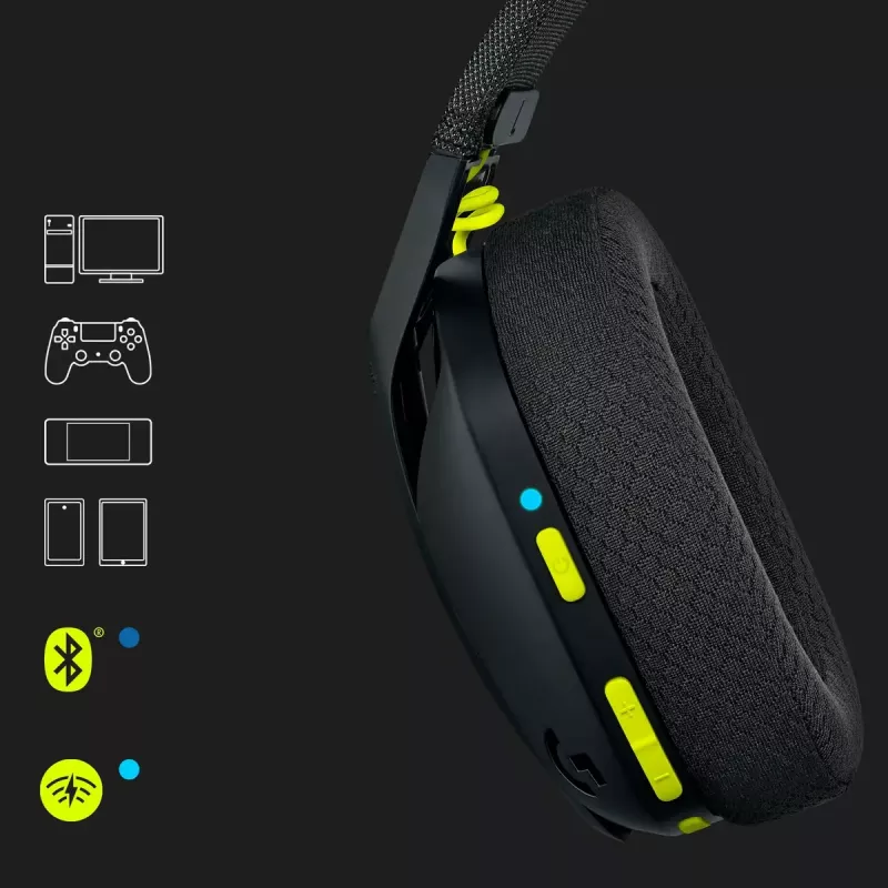 LOGITECH G435 Lightspeed Wireless Gaming Headset- Black