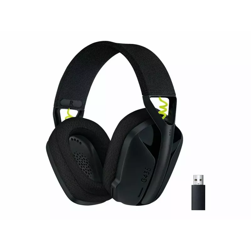 LOGITECH G435 Lightspeed Wireless Gaming Headset- Black