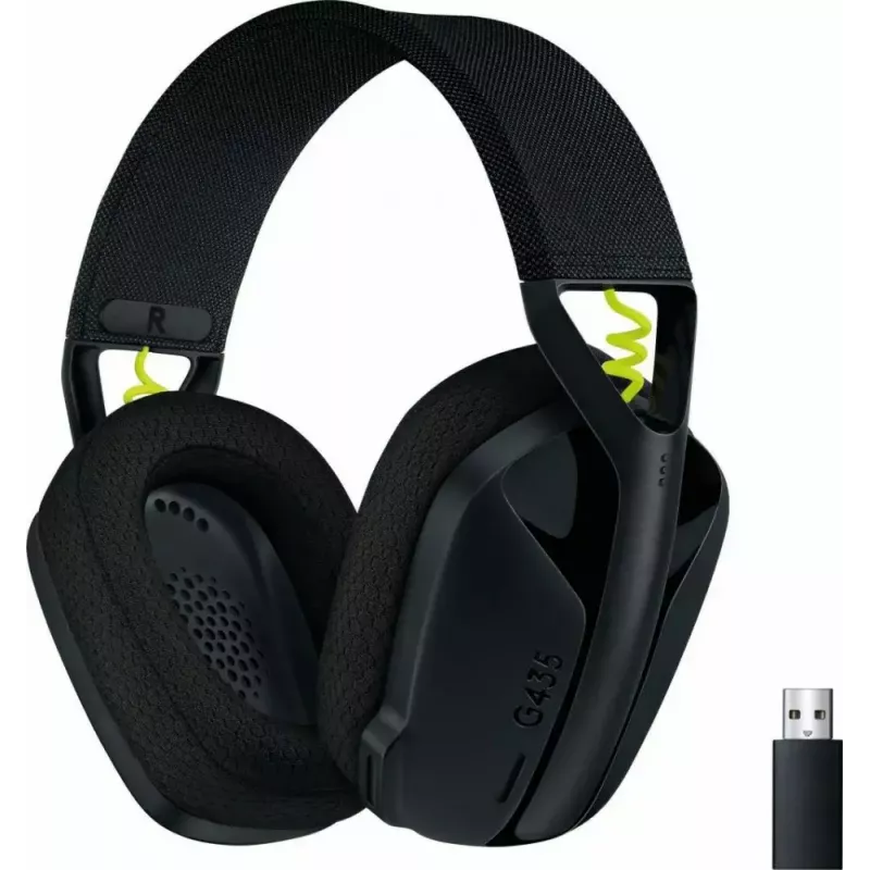 LOGITECH G435 Lightspeed Wireless Gaming Headset- Black