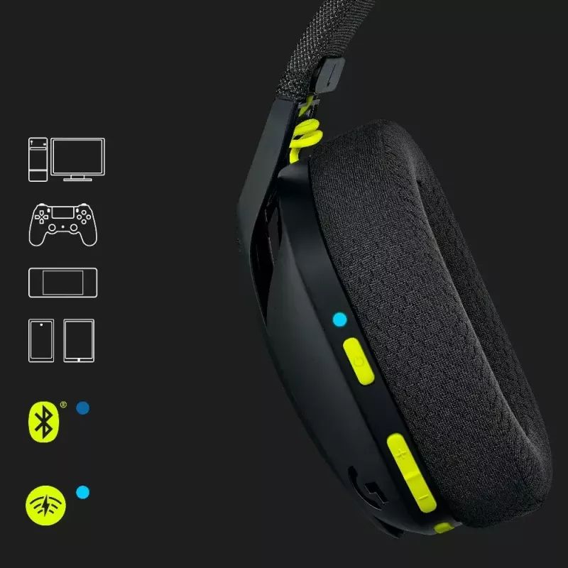 LOGITECH G435 Lightspeed Wireless Gaming Headset- Black