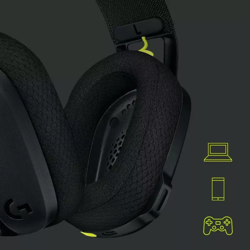 LOGITECH G435 Lightspeed Wireless Gaming Headset- Black