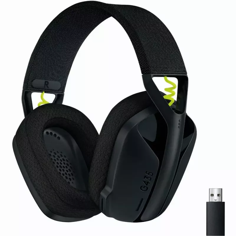 LOGITECH G435 Lightspeed Wireless Gaming Headset- Black