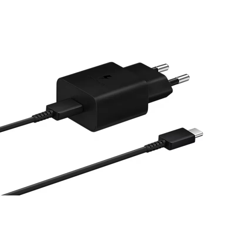 Mobile charger Samsung EP-T1510XBEGEU, USB-C 1 port, 9V/1.67A output, 1 m cable, black