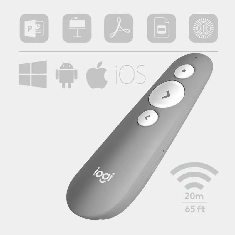 LOGITECH R500 Laser Presentation Remote Grey
