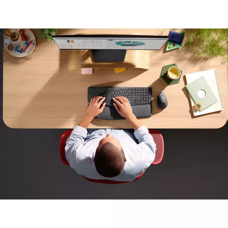 LOGITECH Ergo K860 - Wireless Split Keyboard Business Graphite Qwerty Pan Nordic