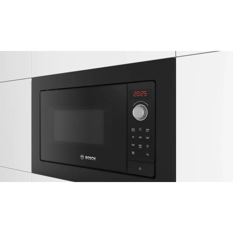 Bosch Serie 2 BFL623MB3 microwave Black Solo microwave Built-in 20 L 800 W