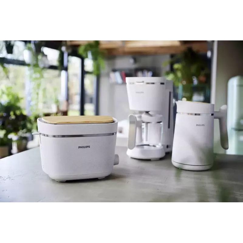 Toaster Philips HD2640/10 Eco Conscious Edition, 2-slice, 830 W, white