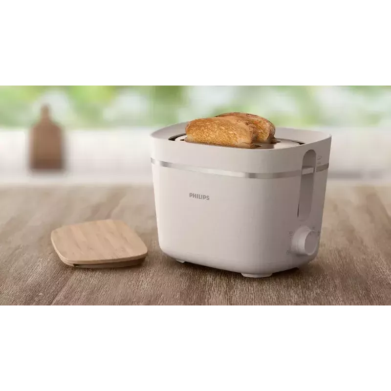 Toaster Philips HD2640/10 Eco Conscious Edition, 2-slice, 830 W, white