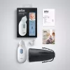 Electric nasal aspirator BRAUN BNA 100 — battery‑powered, adjustable suction, removable tips, white