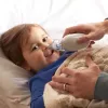Electric nasal aspirator BRAUN BNA 100 — battery‑powered, adjustable suction, removable tips, white
