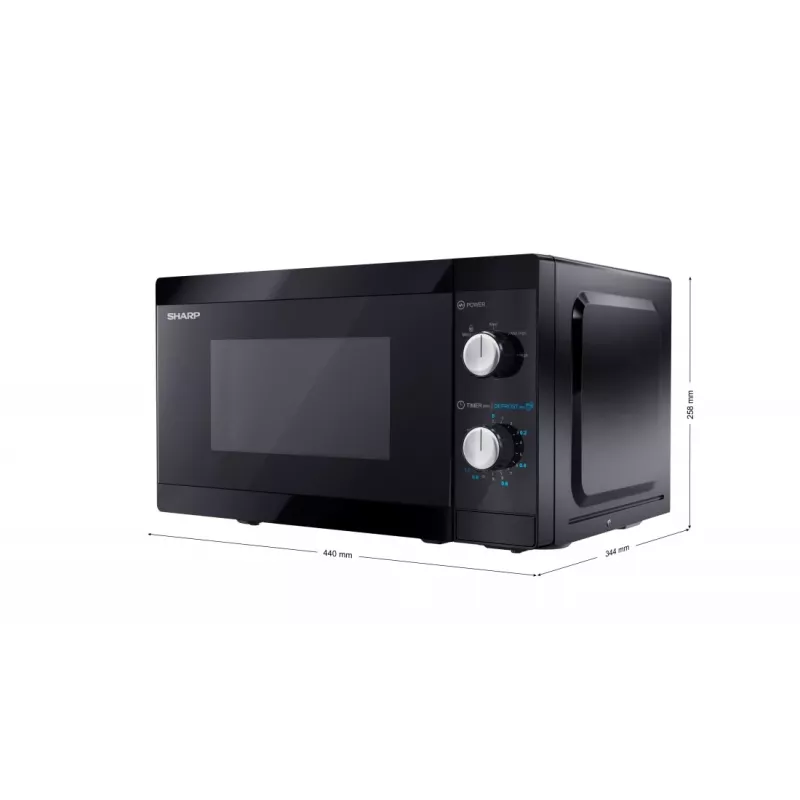 Sharp YC-MS01E-B microwave Black Solo microwave Countertop 20 L 800 W