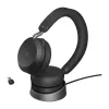 Jabra Evolve2 75 - USB-C MS Teams with Desk Stand - Black, Wired & Wireless, Calls/Music, 20 - 20000 Hz, 197 g, Headset, Black