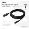 CLUB3D USB Gen2 Type-C to Type-A Cable 10Gbps M/F 5m/16.4ft