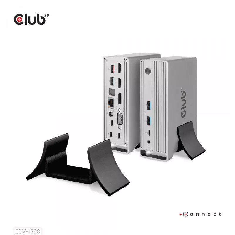 Docking Station CLUB3D CSV-1568 Metal Casing USB Gen2 Type-C USB Gen2 Type-A HDMI DP VGA RJ45 120W