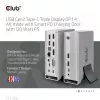 Docking Station CLUB3D CSV-1568 Metal Casing USB Gen2 Type-C USB Gen2 Type-A HDMI DP VGA RJ45 120W