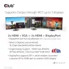Docking Station CLUB3D CSV-1568 Metal Casing USB Gen2 Type-C USB Gen2 Type-A HDMI DP VGA RJ45 120W