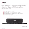 CLUB3D USB Gen1 Type-C Triple Display DP Alt mode Displaylink Dynamic PD Charging Dock with 120 Watt PS