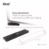 CLUB3D USB Gen1 Type-C Triple Display DP Alt mode Displaylink Dynamic PD Charging Dock with 120 Watt PS