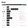 CLUB3D USB Gen1 Type-C Triple Display DP Alt mode Displaylink Dynamic PD Charging Dock with 120 Watt PS