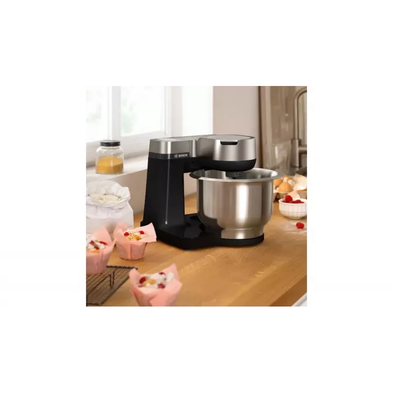 Bosch Serie 2 MUMS2VM00 food processor 900 W 3.8 L Black, Silver