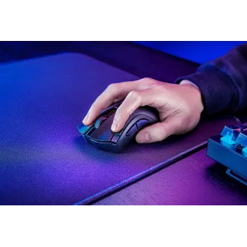 Gaming mouse Razer DeathAdder V2 X HyperSpeed — right-hand, wireless 2.4 GHz/Bluetooth, 14,000 DPI, 7 buttons, AA battery, 103 g, black
