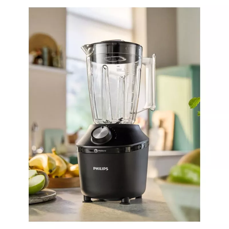 Philips 3000 series HR2191/01 blender 2 L Tabletop blender 600 W Black, Transparent