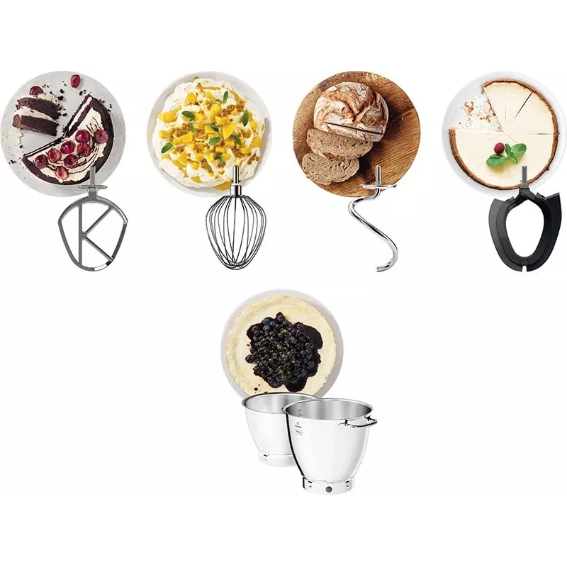 Stand mixer Kenwood KWL90.004SI — 1400 W, 7 L stainless steel bowl, touch control, built-in scales, silver