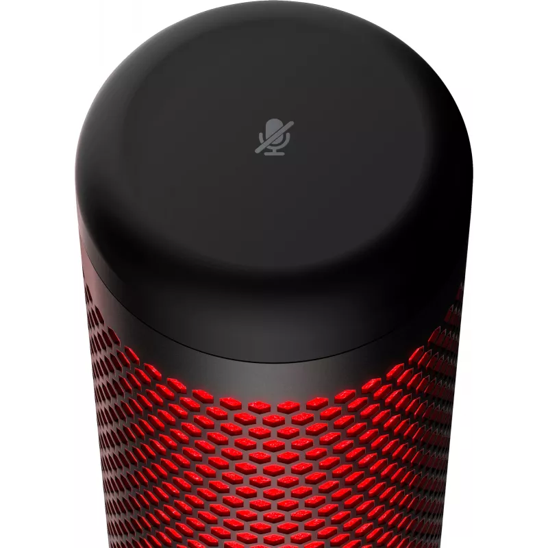 HyperX QuadCast - USB Microphone (Black-Red) - Red Lighting