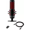 HyperX QuadCast - USB Microphone (Black-Red) - Red Lighting