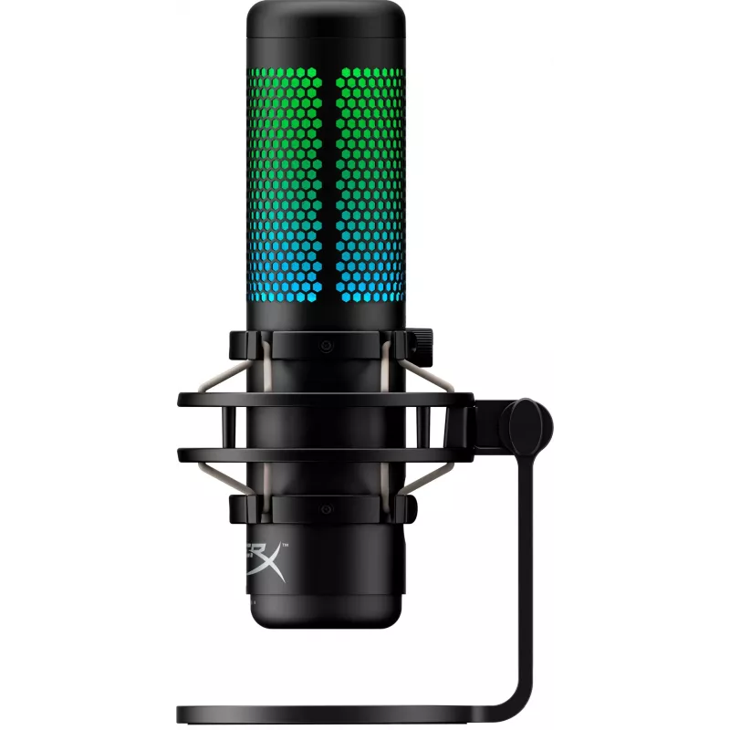 HyperX QuadCast S - USB Microphone (Black-Grey) - RGB Lighting