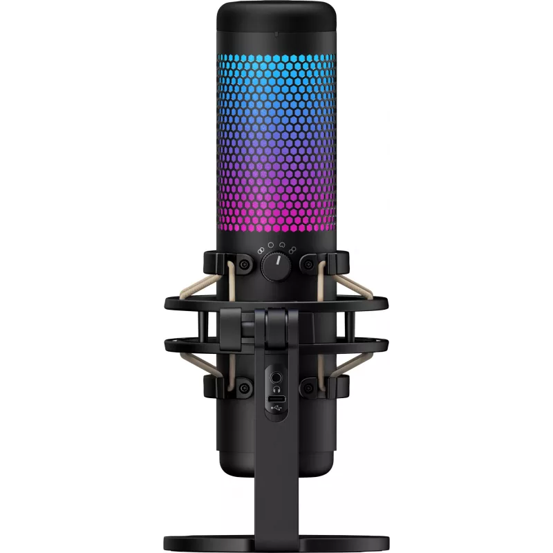 HyperX QuadCast S - USB Microphone (Black-Grey) - RGB Lighting