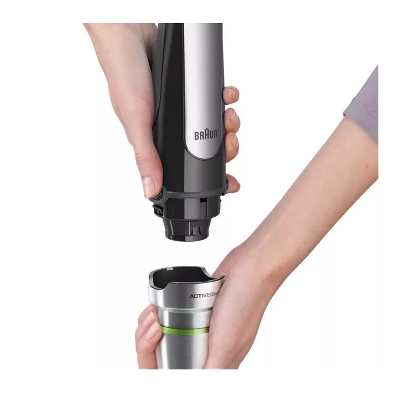 Braun MQ 7000X 0.6 L Immersion blender 1000 W Black, Satin steel