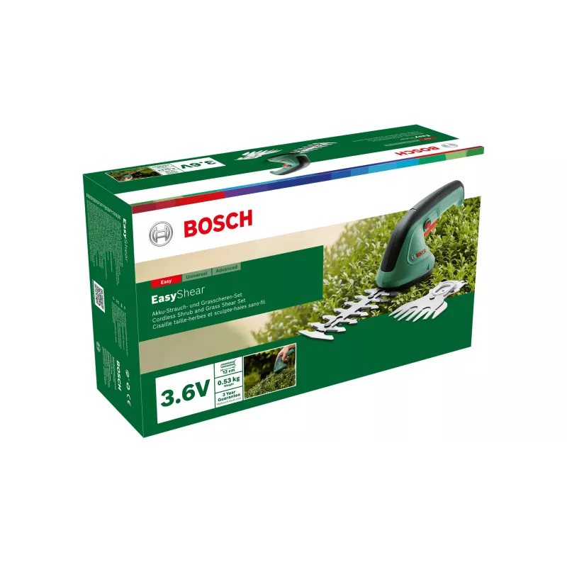 Bosch Easy Shear cordless grass shear 8 cm 3.6 V Lithium-Ion (Li-Ion) Black, Green