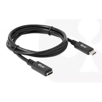 USB Gen1 Type-C extension cable CLUB3D CAC-1531, 1 m, USB-C male to 2× USB-C female, 5 Gbps, 60W PD, 4K@60Hz