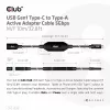 CLUB3D USB Gen1 Type-C to Type-A Active Adapter Cable 5Gbps M/F 10m/32.8ft