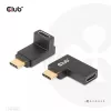 USB Type-C Gen2 angled adapter set of 2 CLUB3D CAC-1528 — USB-C to USB-C, supports 4K@120Hz