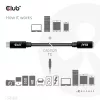 CLUB3D USB Gen1 Type-C Extension Cable 5Gbps 60W(20V/3A) 4K60Hz M/F 2m/6.56ft