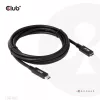 CLUB3D USB Gen1 Type-C Extension Cable 5Gbps 60W(20V/3A) 4K60Hz M/F 2m/6.56ft