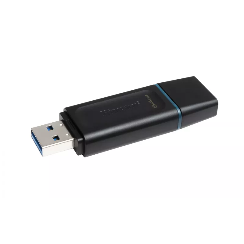USB Flash Drive Kingston 64GB USB 3.2 DataTraveler Exodia Black Teal