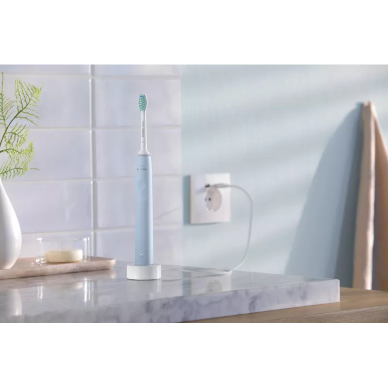 Sonic electric toothbrush Philips HX3651/12 — soft mode, built-in Li‑Ion battery, 1 brush head, white/blue