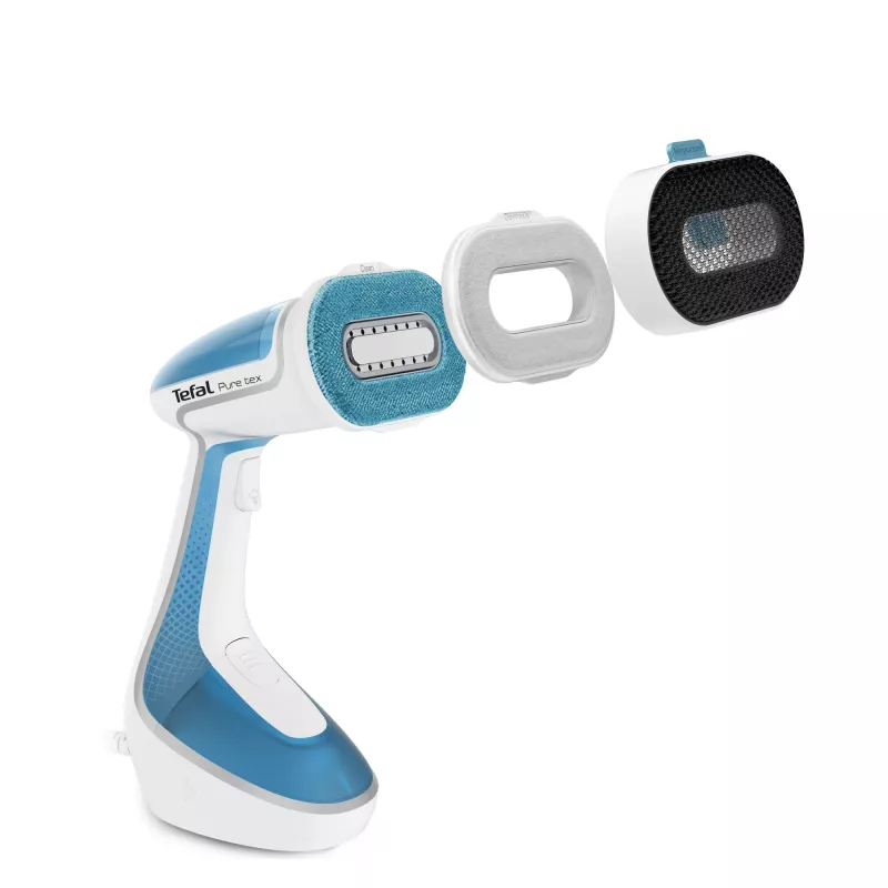 Handheld garment steamer Tefal Pure Tex DT9530G0 1700W, 0.2 L water tank, ceramic plate, 30 g/min continuous, 90 g/min boost