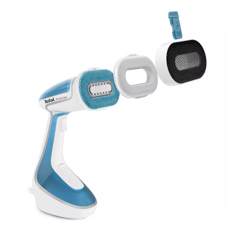 Handheld garment steamer Tefal Pure Tex DT9530G0 1700W, 0.2 L water tank, ceramic plate, 30 g/min continuous, 90 g/min boost
