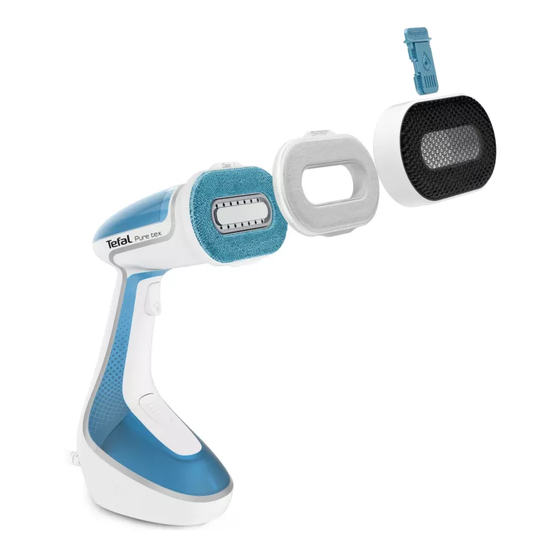 Handheld garment steamer Tefal Pure Tex DT9530G0 1700W, 0.2 L water tank, ceramic plate, 30 g/min continuous, 90 g/min boost
