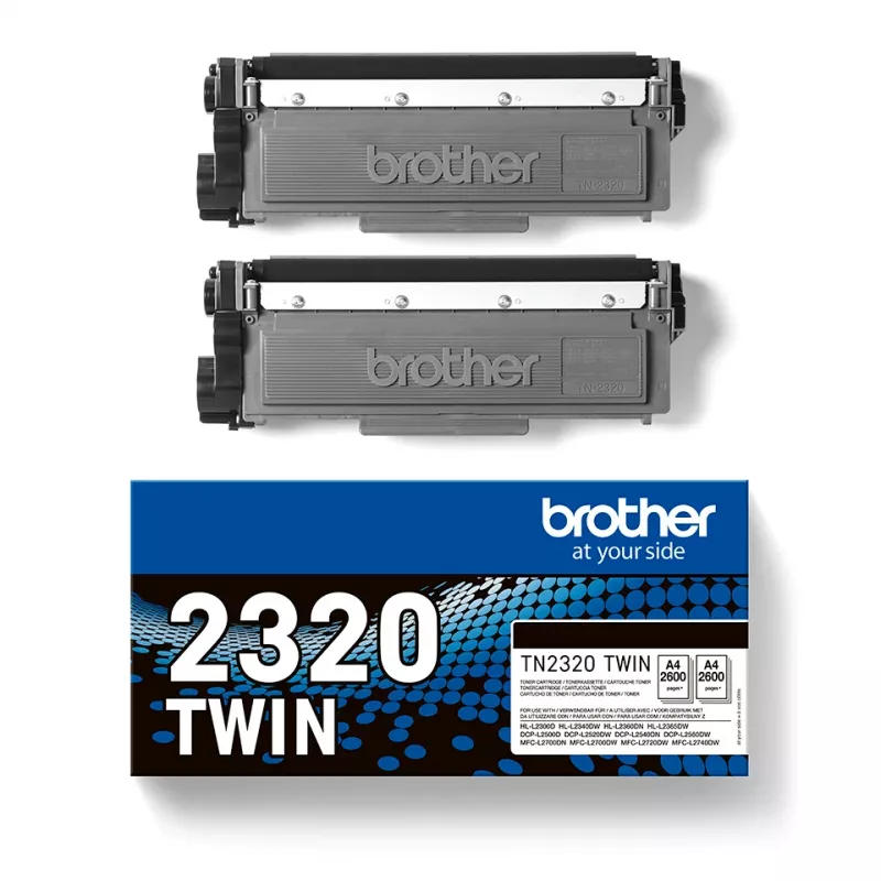 Toner cartridge Brother TN-2320TWIN 2600 pages Black