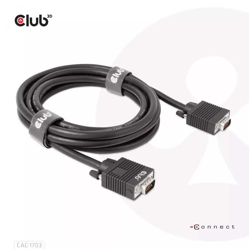 VGA Cable Bidirectional M/M 3m 28AWG CLUB3D CAC-1703